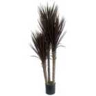 155Cm Uv Resistant Artificial Xl Triple YUKka Tree Plant Spiky Tree Triple Dark