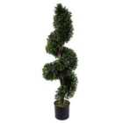 120Cm Spiral Buxus Artificial Tree Uv Resistant Outdoor Topiary