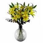 40Cm Grey Smoke Bottle Glass Vase