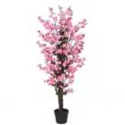 120Cm Artificial Pink Blossom Tree