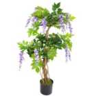 Artificial Wisteria Tree 110Cm Artificial Purple Trunk
