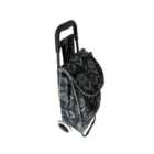 Black Daisy Shopping Trolley