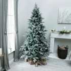 Christmas Centre Chatsworth Artificial Frosted Blue PE/PVC Christmas Tree 7ft