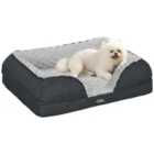 PawHut Dog Bed Calming Pet Bed Dog Mattress for Small Dogs - Charcoal Grey
