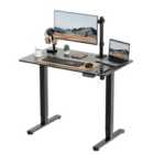 Vonhaus Black Standing Desk 100X60Cm