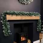 Samuel Alexander 2.7m x 25cm Plain Green Traditional Christmas Garland with 260 Tips