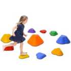 AIYAPLAY 11PCs Kids Stepping Stones, Non-Slip Stackable River Stones