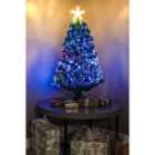 Fibre Optic Red Berry Christmas Tree 3Ft