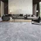 Garden Sanctuary 24 Pack Square Self Adhesive Stone Effect Floor Tiles - Grey