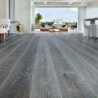 Garden Sanctuary 7 Pack Rustic Style Wood Plank Pvc Flooring - Grey