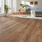 Garden Sanctuary 36 Pack Rustic Style Wood Plank Pvc Flooring - Brown