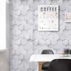 Garden Sanctuary 1000Cm X 45Cm 3D Hexagonal Modern Pvc Wallpaper