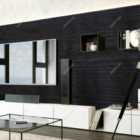 Garden Sanctuary 2000Cm X 60Cm Self-adhesive Black Wood Effect Wallpaper