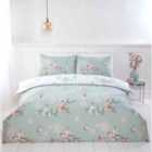 Rapport Home Hummingbird Microfibre Duvet Set King Green