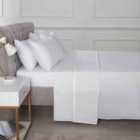 Rapport Home SND Percale Fitted Sheet King White