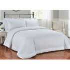 Rapport Home Richmond Duvet Set S/King White