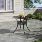 Garden Sanctuary Vintage Round Dining Table With Parasol Hole