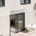 Garden Sanctuary 100Cm X 33Cm Transparent Pet Window Door Awning Canopy
