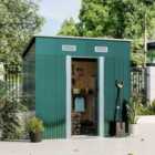 Garden Sanctuary 4 X 6 Ft Shed Compact Metal Tool Storage Shed