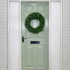 Samuel Alexander 60Cm Plain Green Christmas Wreath With 160 Bullet Tips