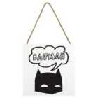 Batman (bubble) Wooden Block