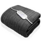 Dreamcatcher Grey Deluxe Xl Electric Heated Throw Blanket 180X130Cm