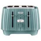 Delonghi 4 Slice Ballerina Toaster Laguna - Green