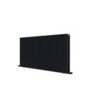 Carisa Monza Double Panel Aluminium Radiator 600 X 1230Mm Black