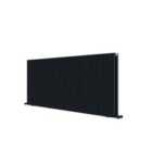 Carisa Monza Double Panel Aluminium Radiator 600 X 1420Mm Black