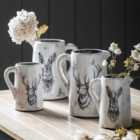 Gallery Direct Stag Pitcher Vase Medium Distressed 180x150x225mm