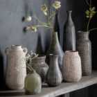 Gallery Direct Arya Bottle Vase Large Antique Grey 135x135x530mm