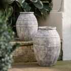 Gallery Direct Kos Vase Small Antique Grey