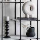 Gallery Direct Gorki Vase Small Black 250x185x185mm