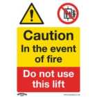 Sealey SS43P10 Safety Sign - Caution Do Not Use Lift - Plastic - Pack Of 10