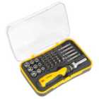 Sealey S0979 Socket & Bit Set 45Pc Ratchet Screwdriver