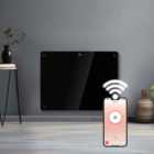 Futura 1000W Black Glass Electric Panel Heater Wifi Wall Mounted