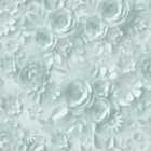 Muriva Origami Flowers Duck Egg Wallpaper