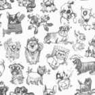 Muriva Pooches Wallpaper