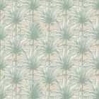 Muriva Retro Leaf Natural Wallpaper