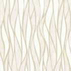 Muriva Hudson Wave Cream Wallpaper