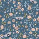 Muriva Sweet Meadow Blue Wallpaper