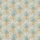 Muriva Retro Leaf Mustard Wallpaper