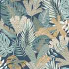 Muriva Khasi Jungle Blue Wallpaper