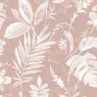 Muriva Tane Leaf Blush Wallpaper
