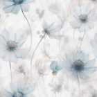 Muriva Lissa Flowers Blue Wallpaper