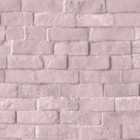 Muriva Bowie Brick Pink Wallpaper