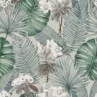 Muriva Isla Leaf Grey Wallpaper
