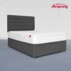 Airsprung King Size Open Coil Memory Mattress With Charcoal Divan