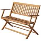vidaXL Garden Bench 120 cm Solid Acacia Wood