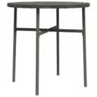 vidaXL Tea Table Grey 45 cm Poly Rattan